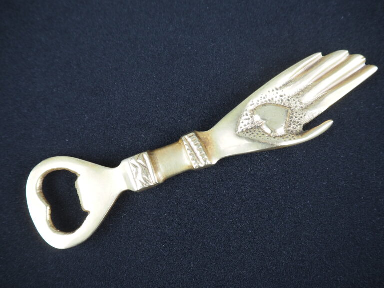 Brass hand bottle opener - Image 2