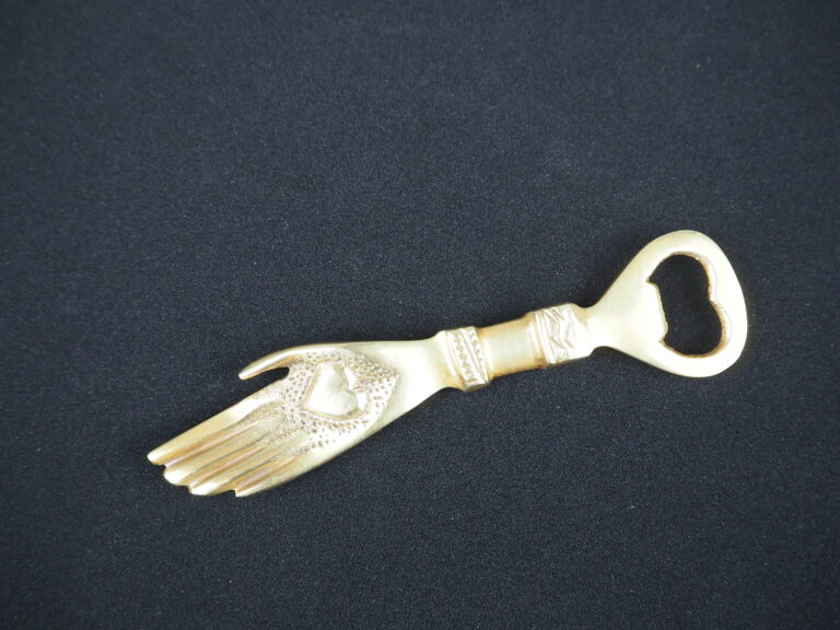 Brass hand bottle opener - Image 4