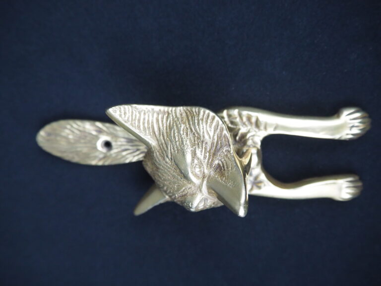 Fox brass door knocker - Image 2