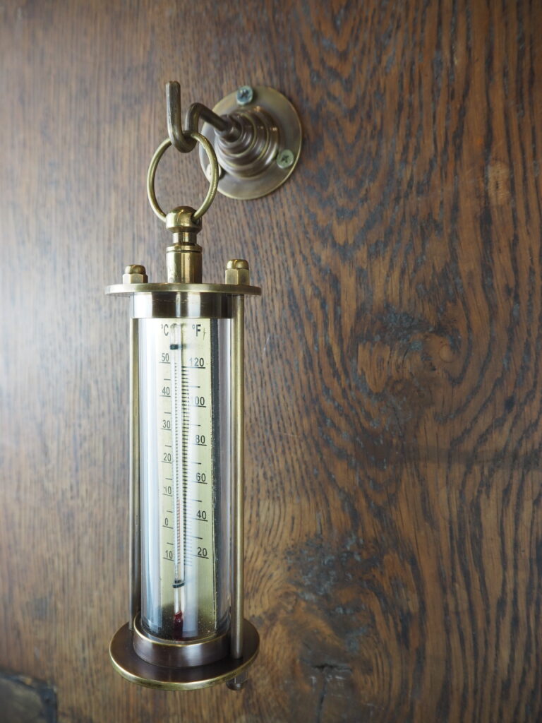 Brass hanging thermometer - Image 5