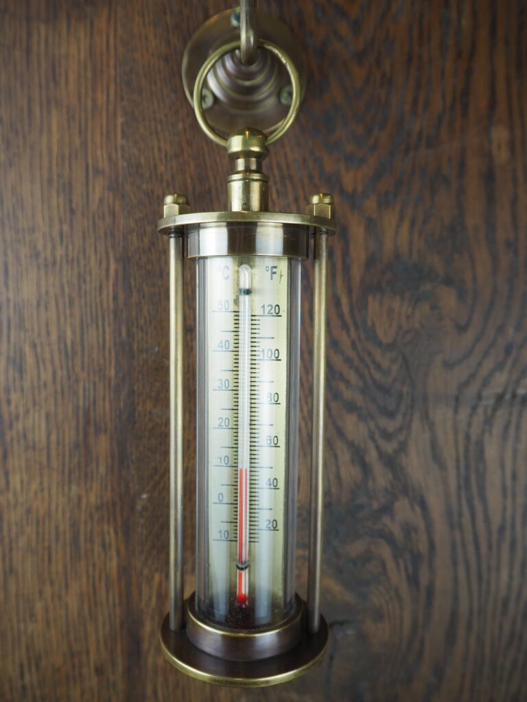 Brass hanging thermometer - Image 6