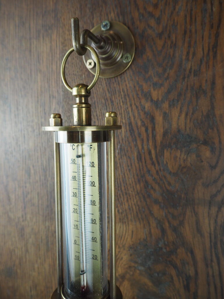 Brass hanging thermometer - Image 7