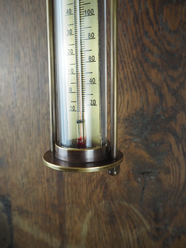 Brass hanging thermometer - Image 8