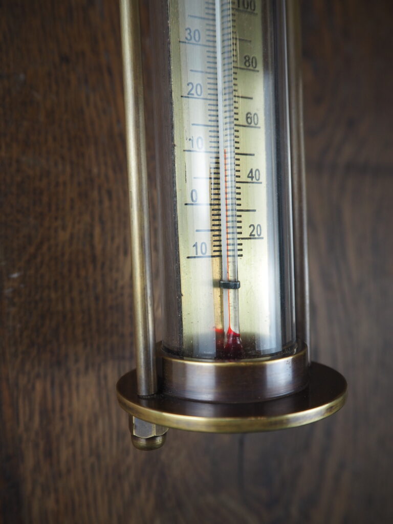 Brass hanging thermometer - Image 9