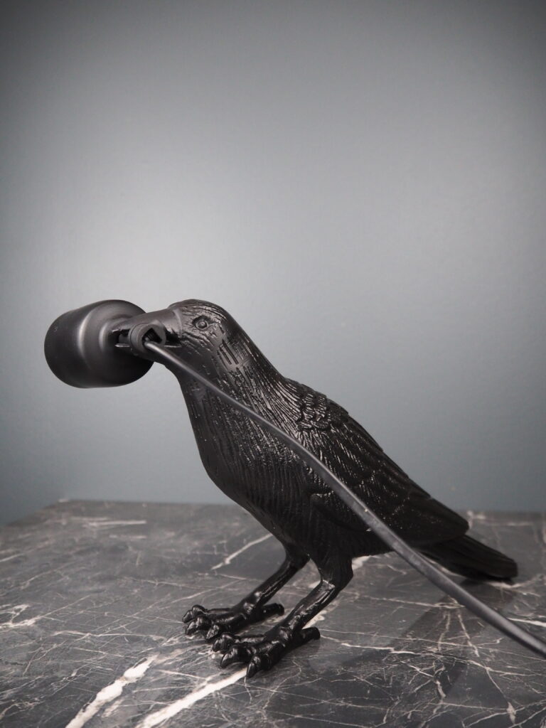 Alum. Raven Table Lamp Black - Image 3