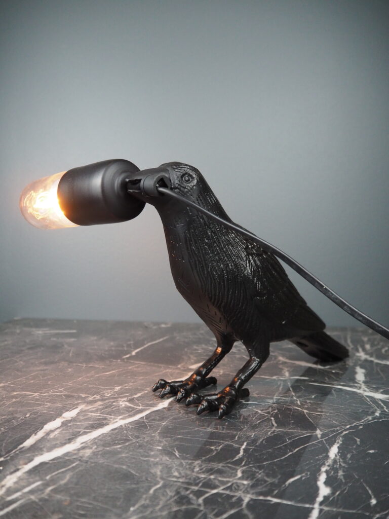 Alum. Raven Table Lamp Black - Image 4