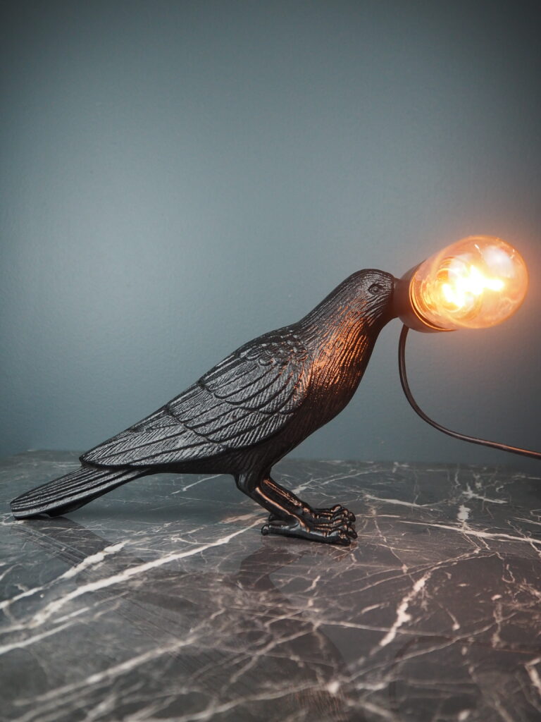 Alum. Raven Table Lamp Black - Image 6