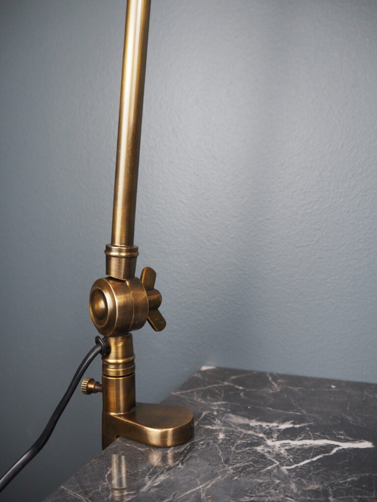 Brass/Alum. Shell Clamp Lamp - Ant Brass - Image 4
