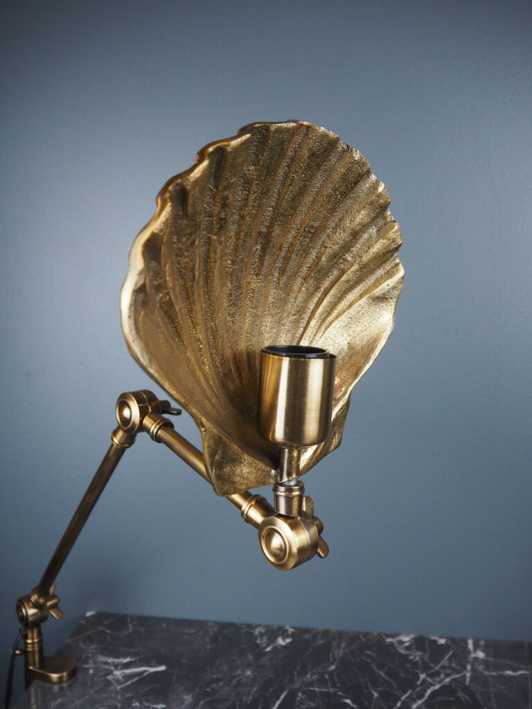 Brass/Alum. Shell Clamp Lamp - Ant Brass - Image 5