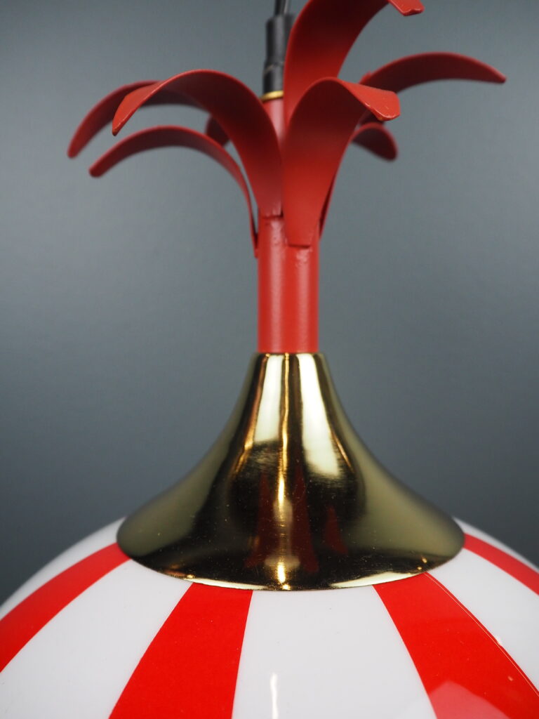 Stripe lamp L red/white - Image 3
