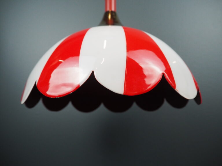 Stripe lamp L red/white - Image 5