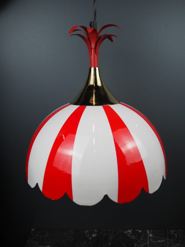 Stripe lamp L red/white - Image 6