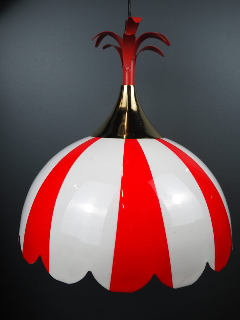 Stripe lamp L red/white - Image 7