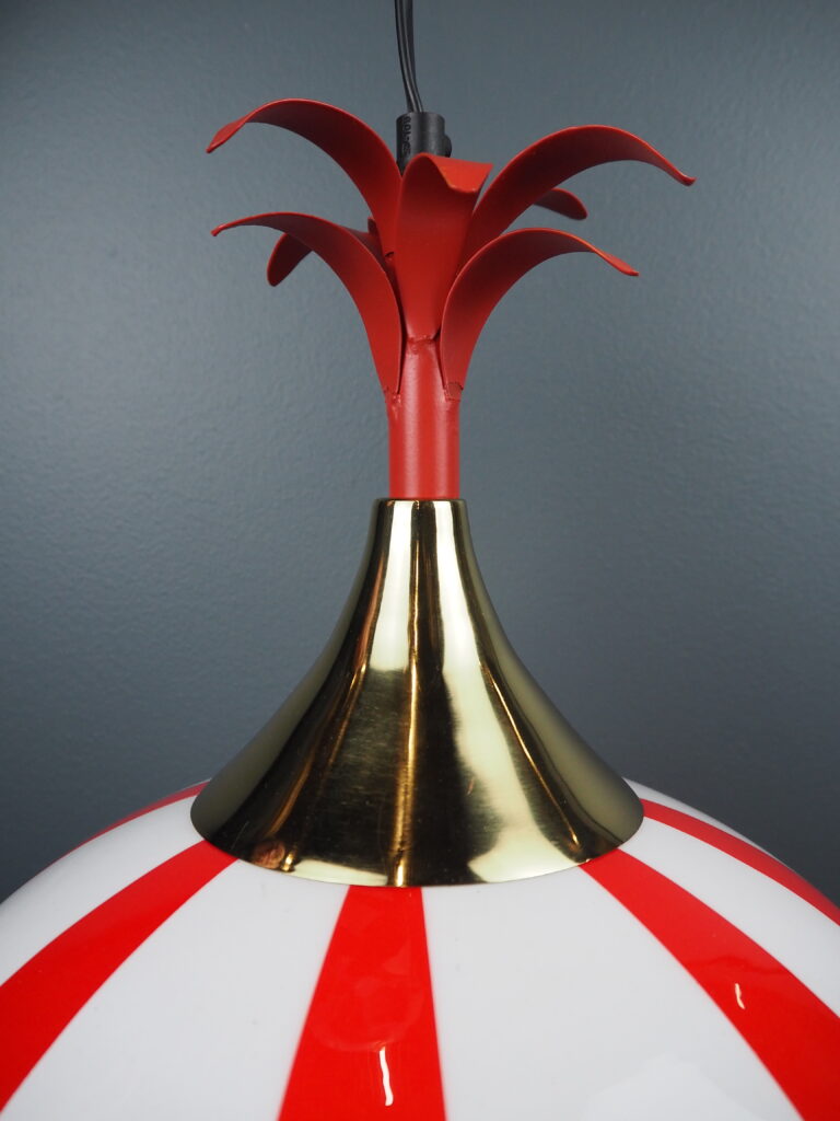 Stripe lamp L red/white - Image 8