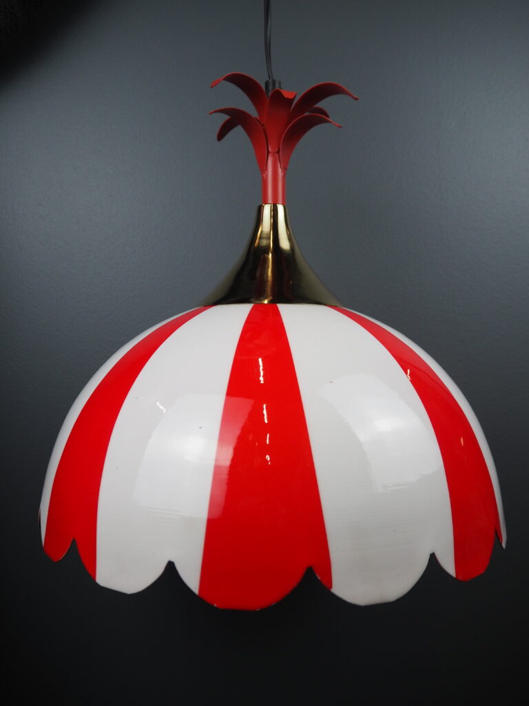 Stripe lamp L red/white - Image 9