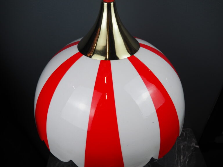 Stripe lamp L red/white - Image 12