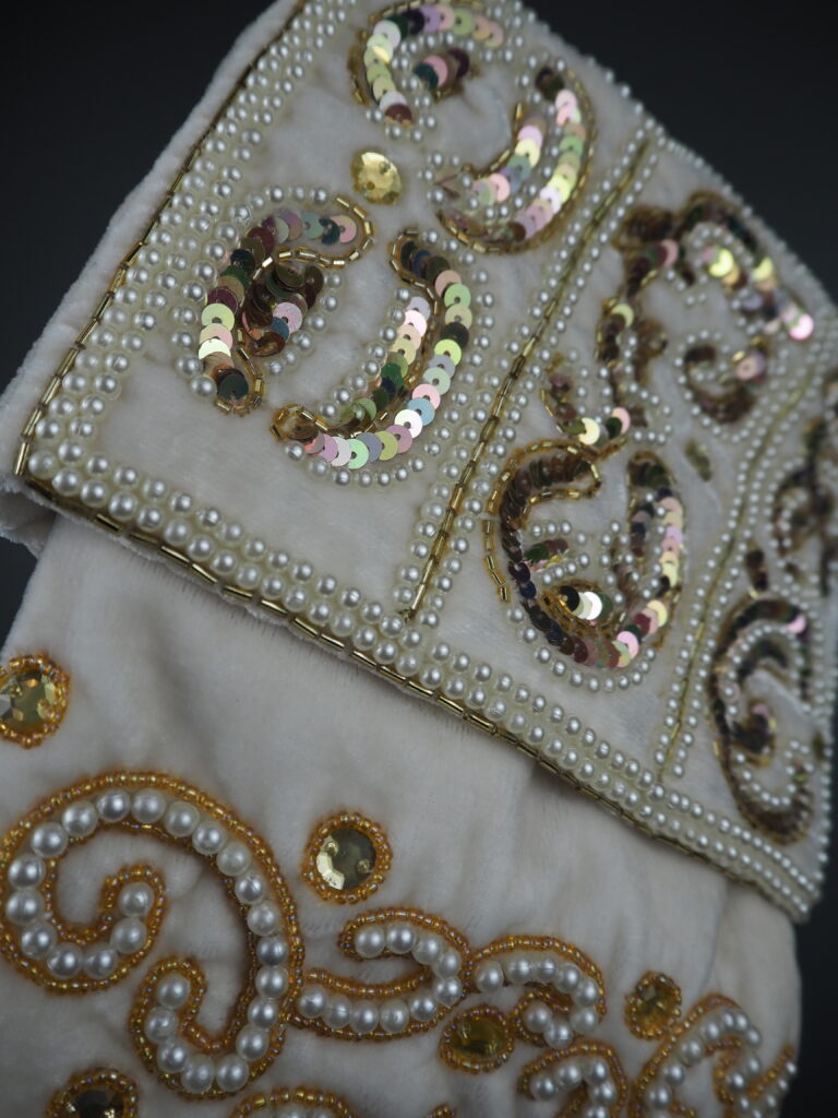 Stocking white/golden - Image 2