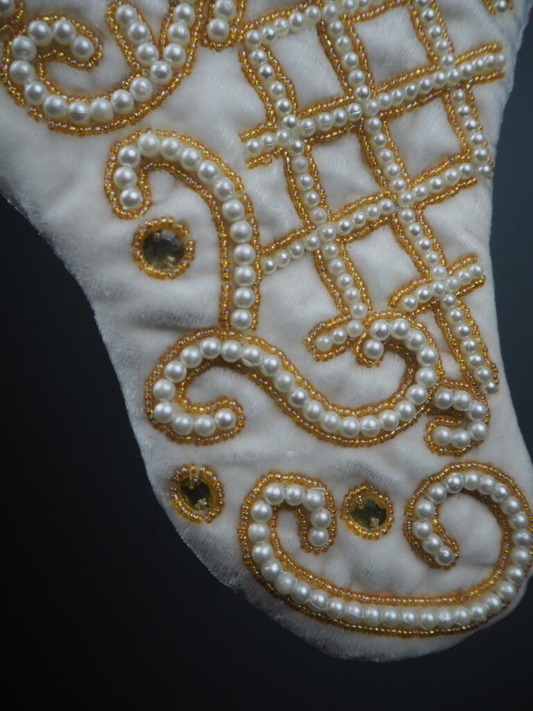 Stocking white/golden - Image 4