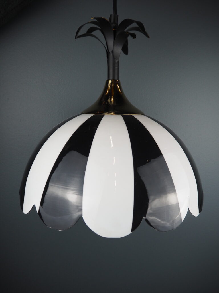 Stripe lamp M black/white - Image 2