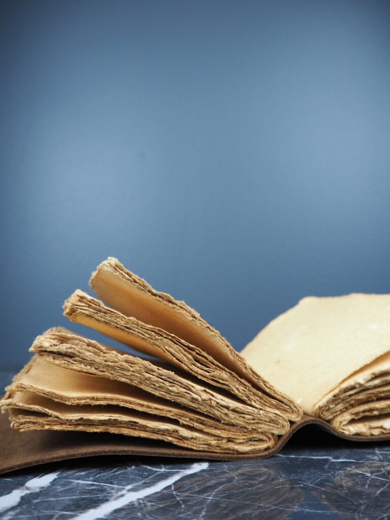Vintage leather journal w lock - Image 2