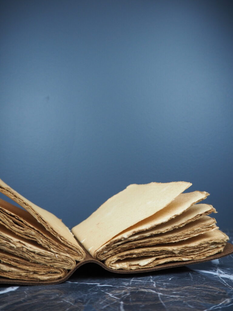 Vintage leather journal w lock - Image 3