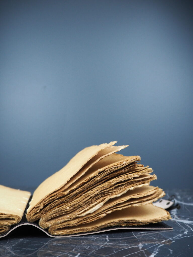 Printed leather journal w lock - Image 3