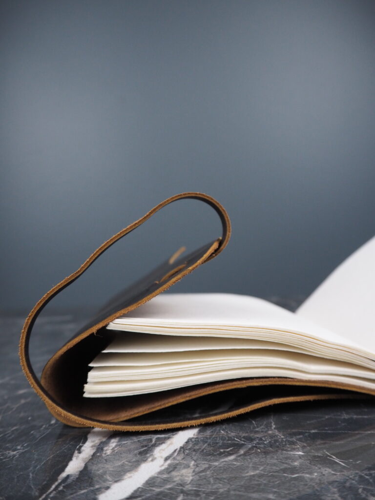 Vintage leather journal w string closure - Image 4