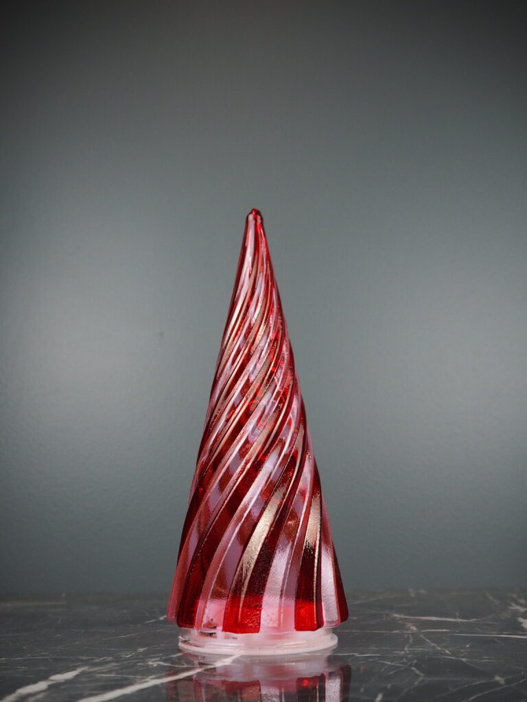 LED glass tree M red pink - Image 2