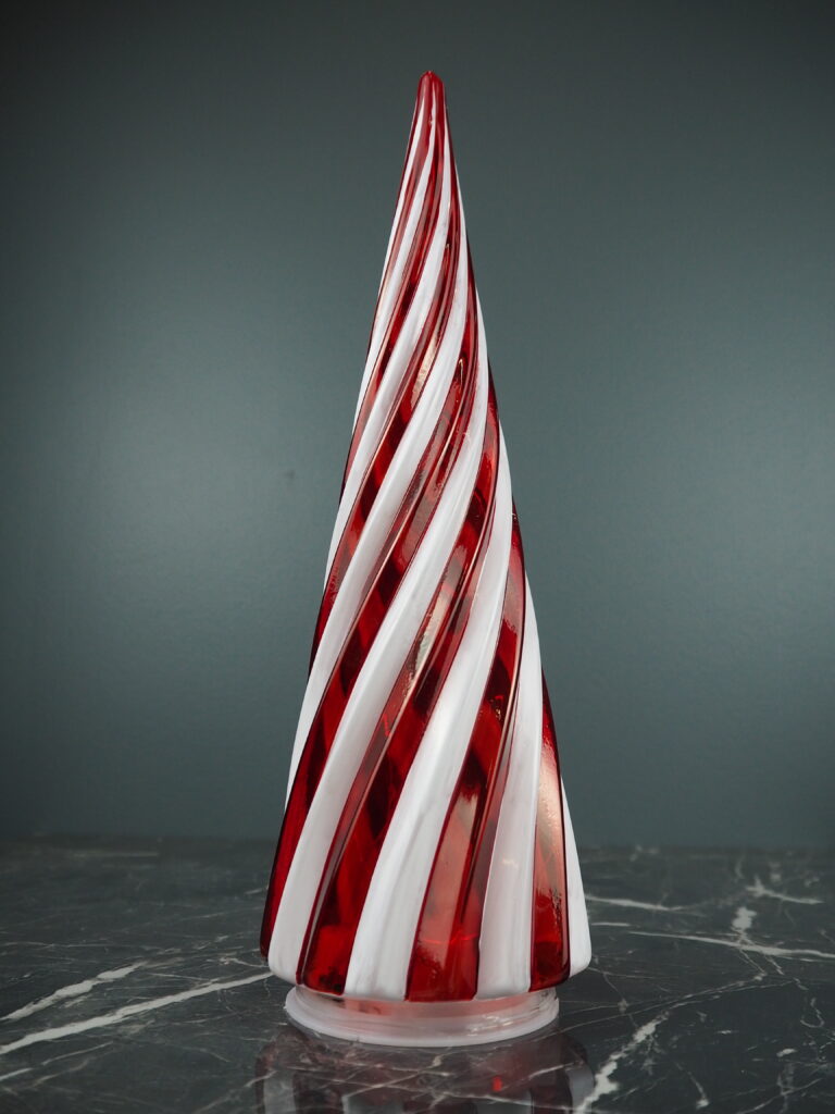 LED glass tree L red white - Image 2