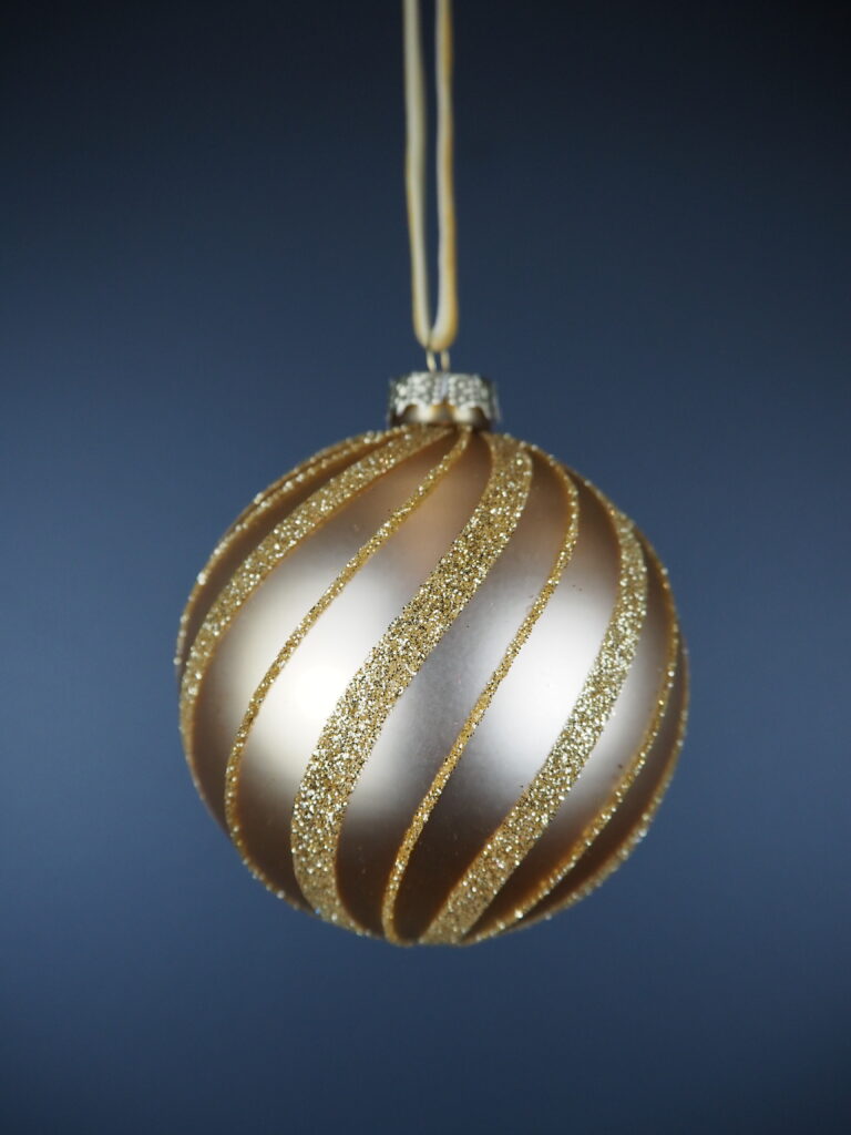 Glass ball gold stripe - Image 2