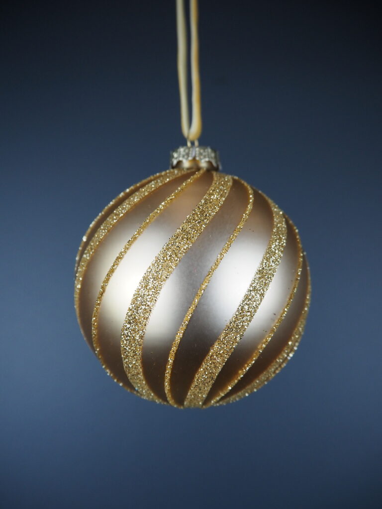 Glass ball gold stripe - Image 3