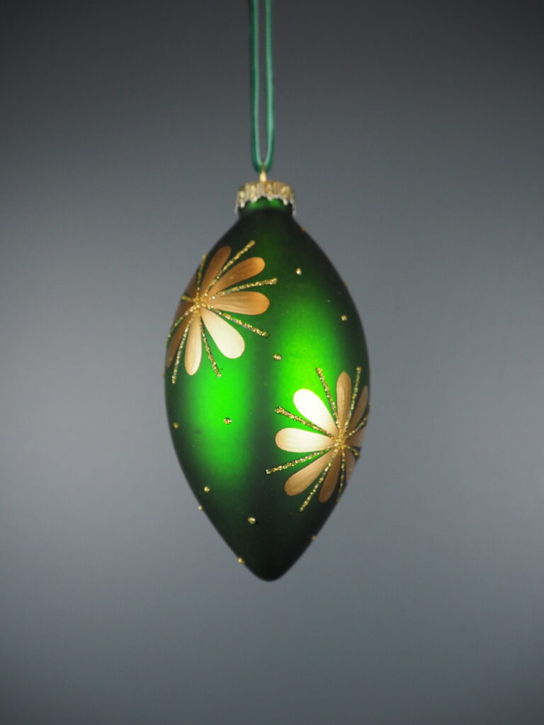 Glass ball green flower - Image 2