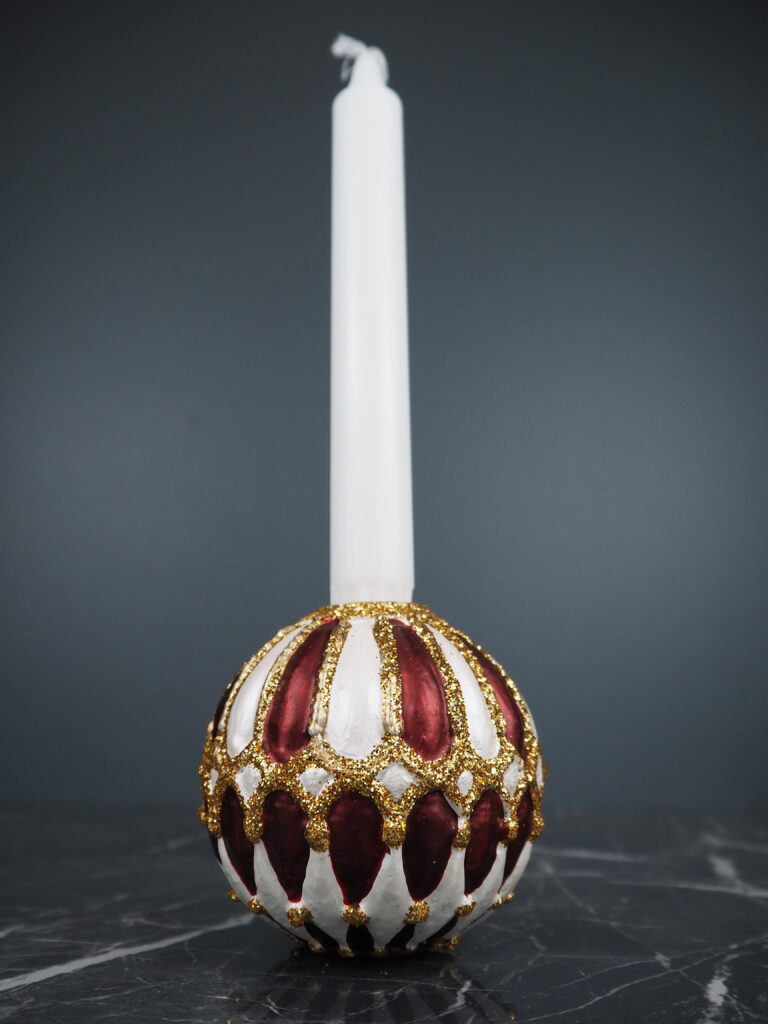CH Ball red/white Gold glit - Image 2