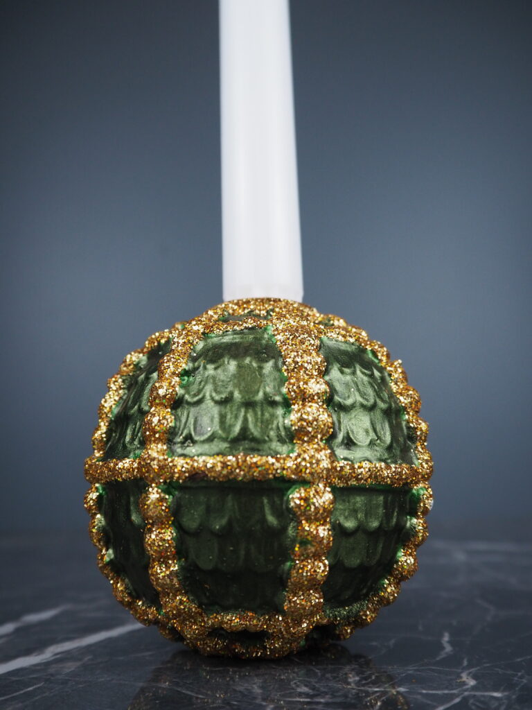 Royal candel green gold glit big - Image 2