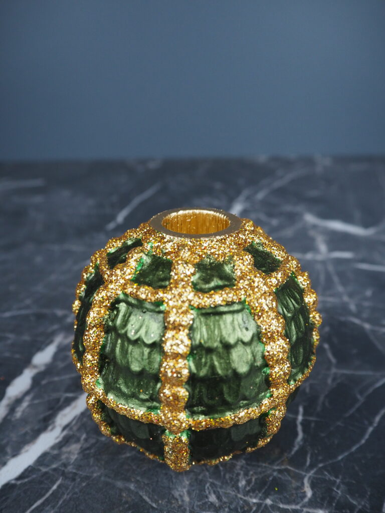 Royal candel green gold glit big - Image 3