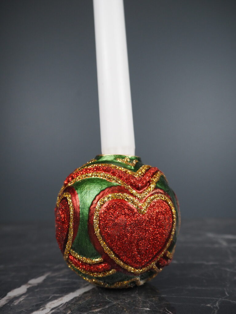 Royal candel red/green heart big - Image 2