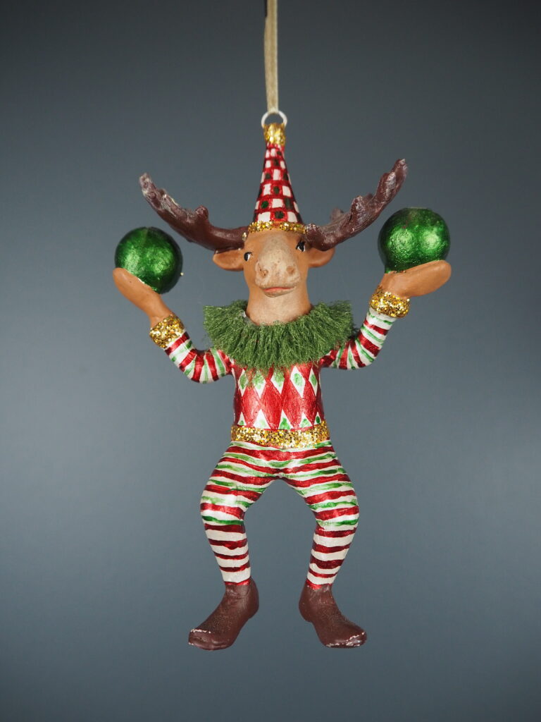 Circus moose in diamond design orn - Image 4