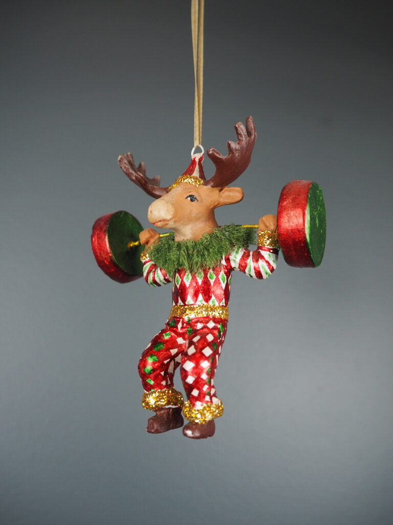 Circus moose in diamond design orn - Image 6