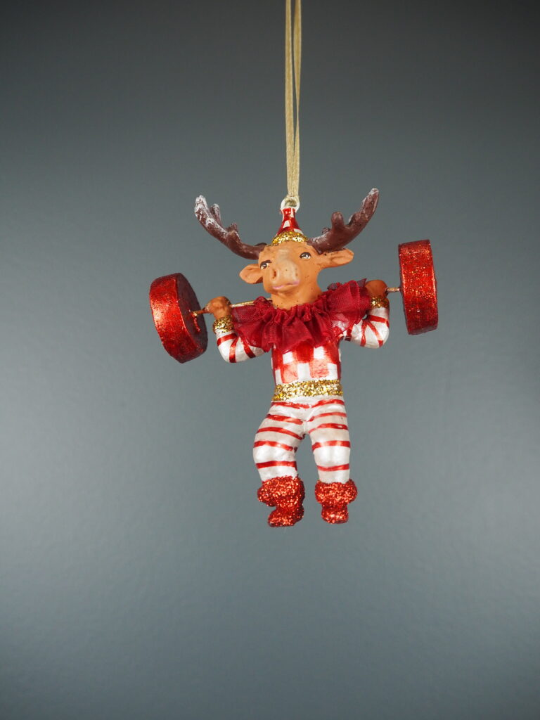 Circus moose in white red orn - Image 5