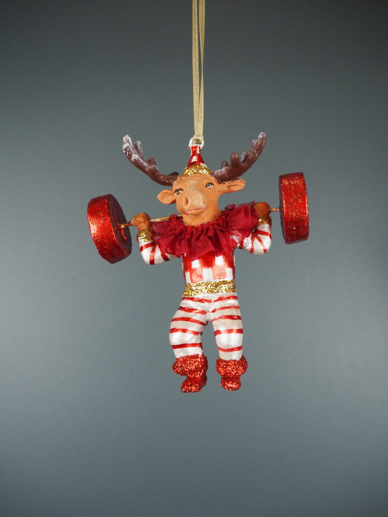 Circus moose in white red orn - Image 6