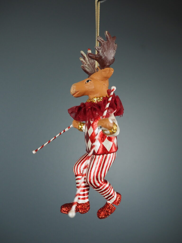 Circus moose in white red orn - Image 8