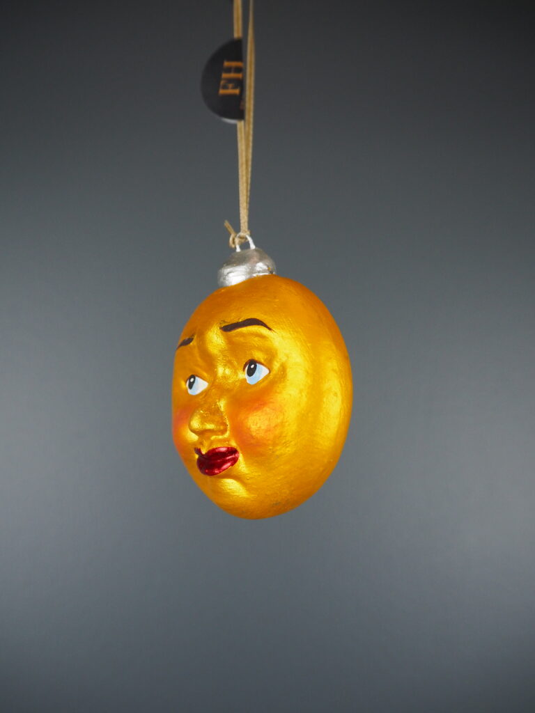 Mini flat face moon in gold - Image 2