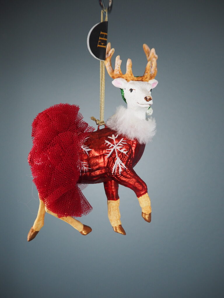 Ballerina Reindeer red w/ red skirt - Image 2