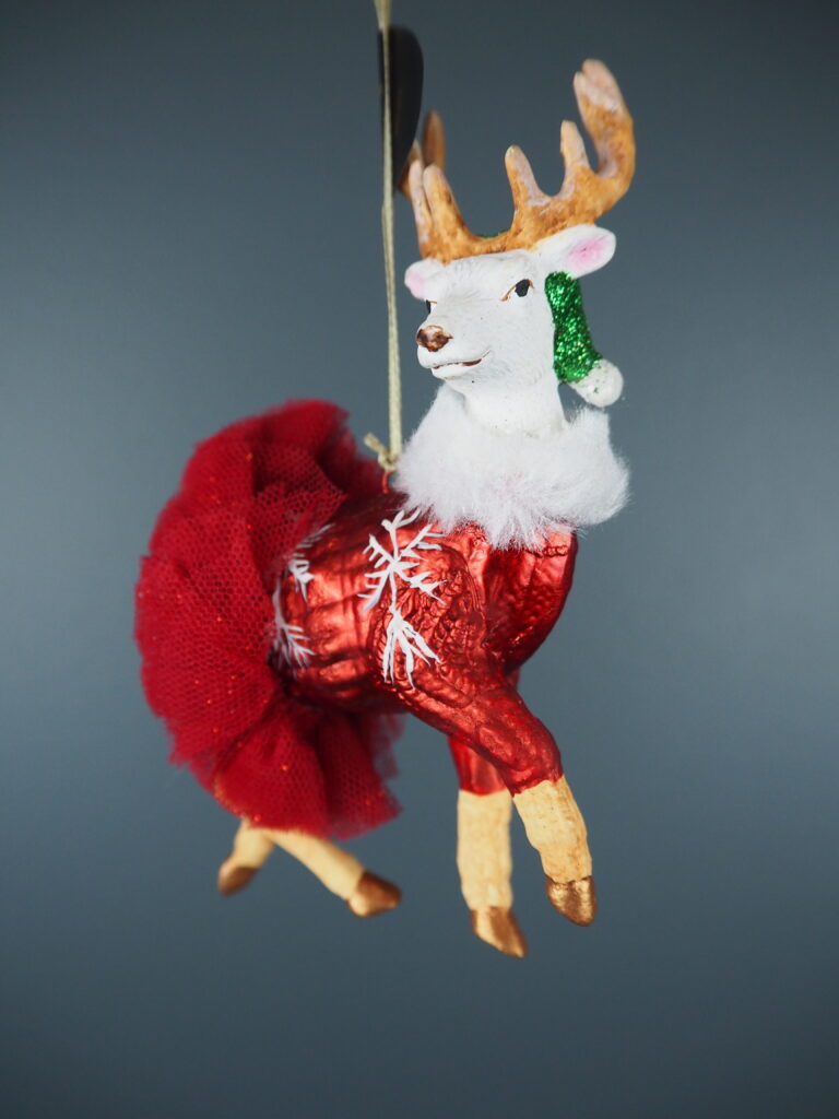 Ballerina Reindeer red w/ red skirt - Image 4