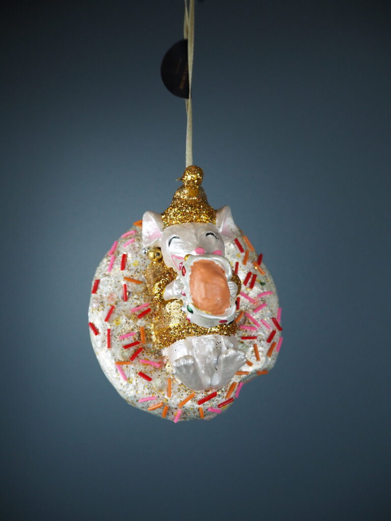 Mouse on red doughnut orn - Image 3