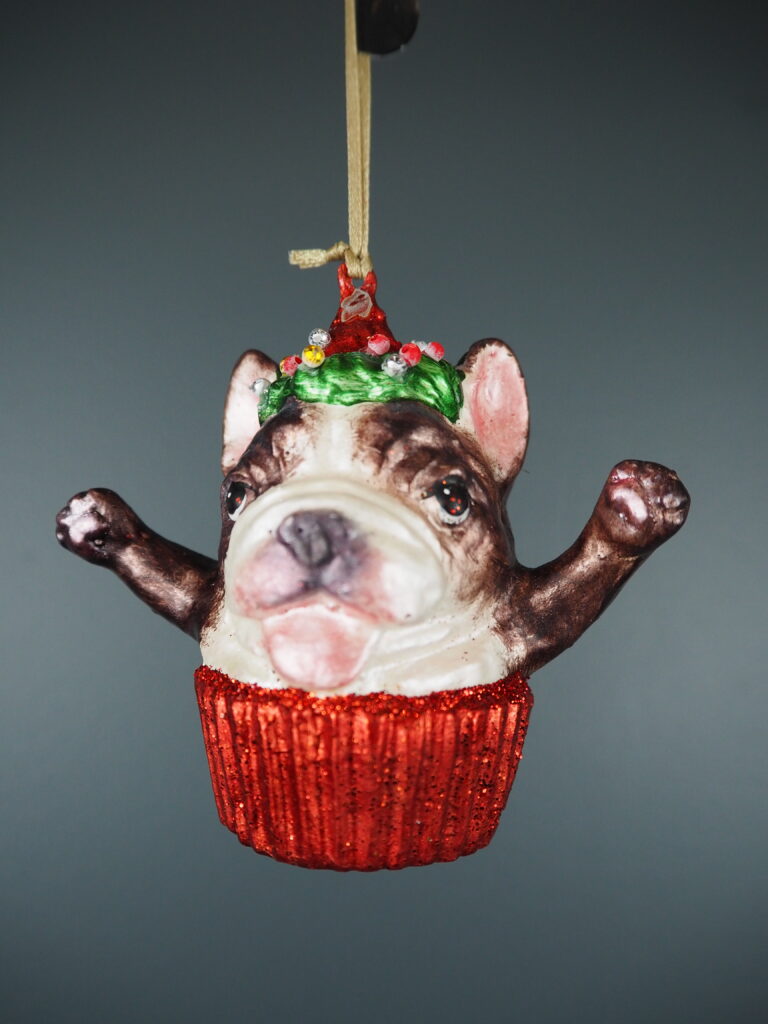Cupcake dog in red orn - Image 2