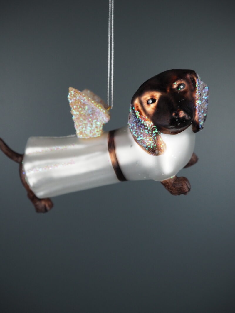 Angel dog glass