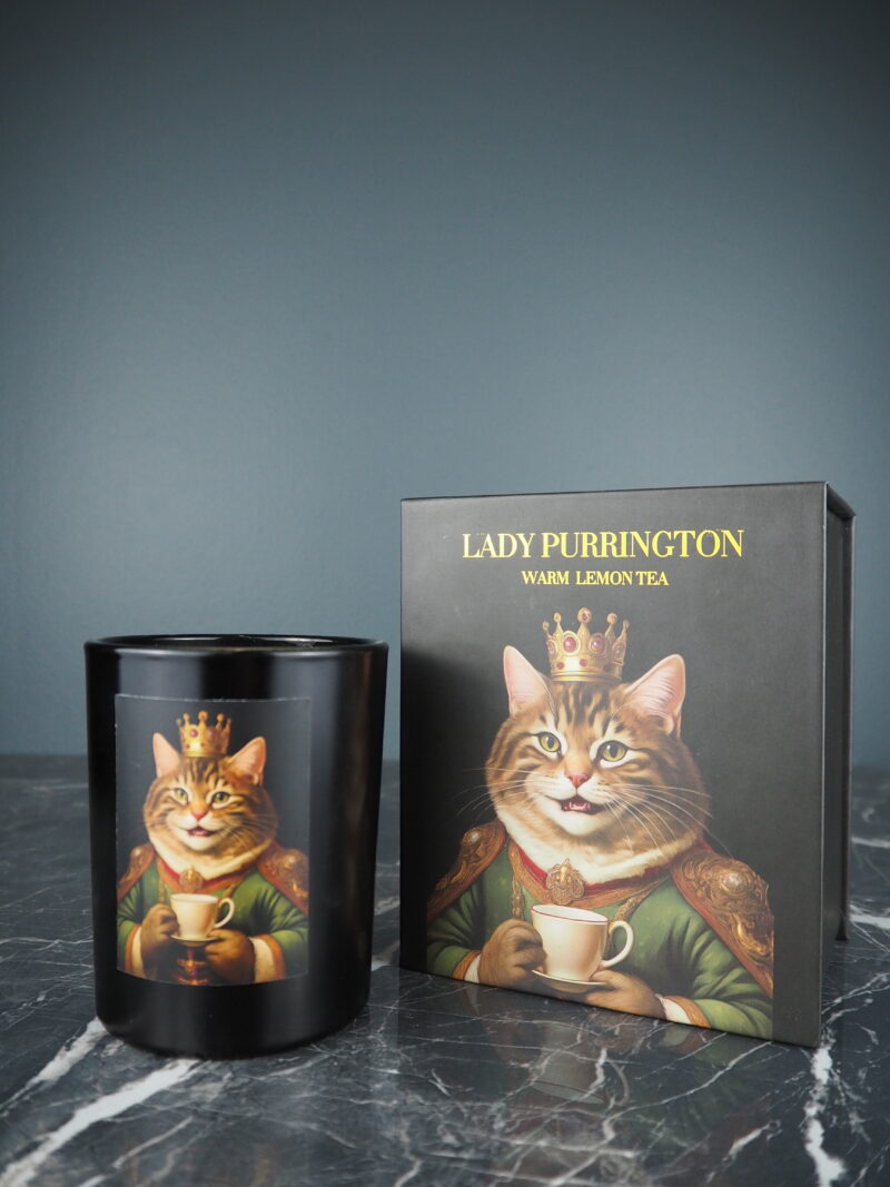 Celine cat candle