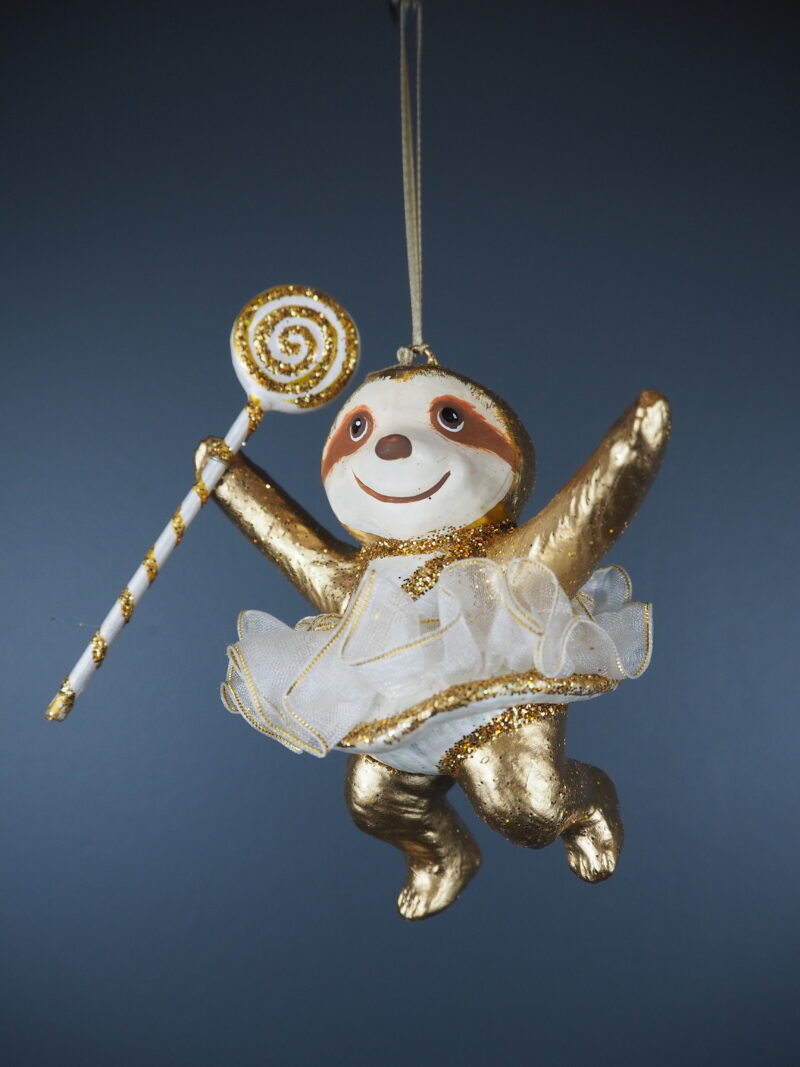 Ballerina Sloth white/gold skirt