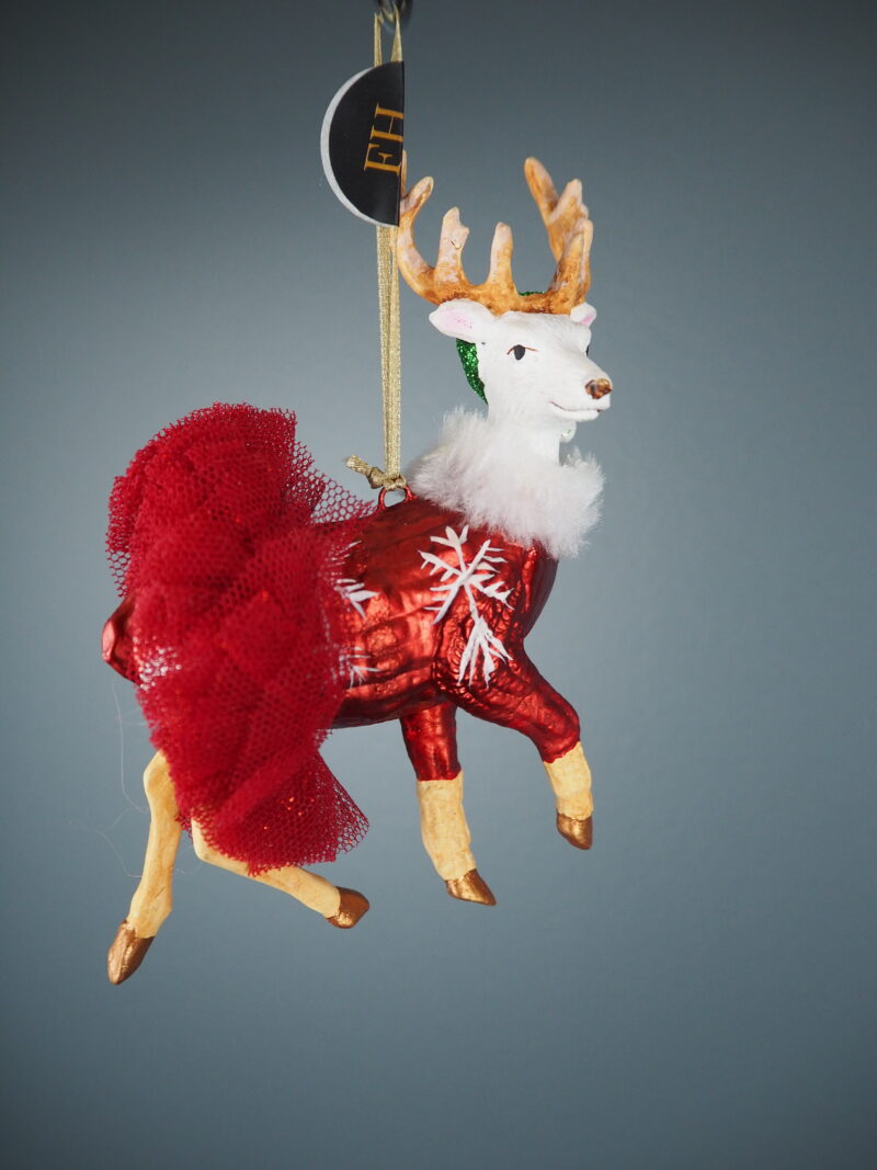 Ballerina Reindeer red w/ red skirt